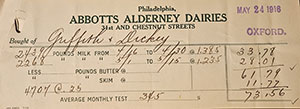 old receipt from Abbots